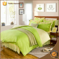 Luxury Brushed Fabric Solid Bright Color Bedding Set For Home Use